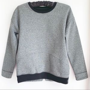 LULULEMON sweatshirt in heathered dark grey/black